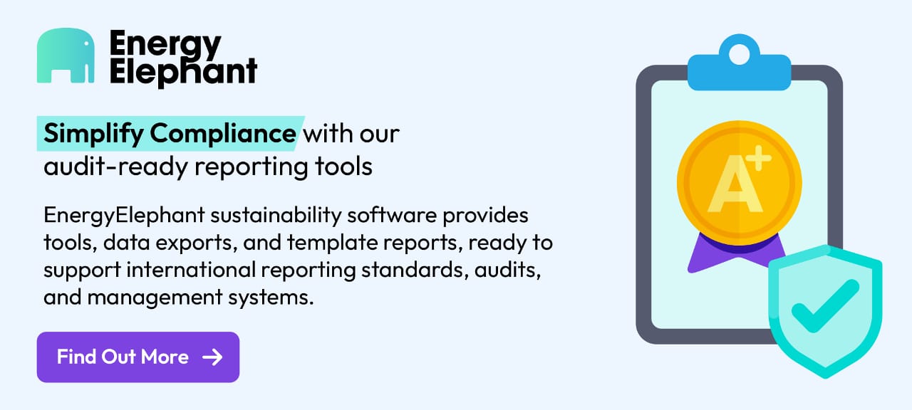 EnergyElephant provides a single access point for internal and external audits, and easy-to-use reporting tools to ensure your data is compliant with international protocols and frameworks, including: GHG Protocol, CDP, SBTi, CSRD, B Corp, Energy Star, ERIC, GRESB, ISO 14001, ISO 50001, SECR, and more.